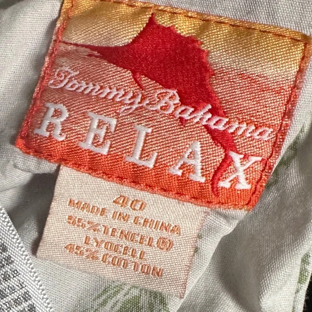 Tommy Bahama Relax Mens 40 Cargo Shorts Black Cotton Blend